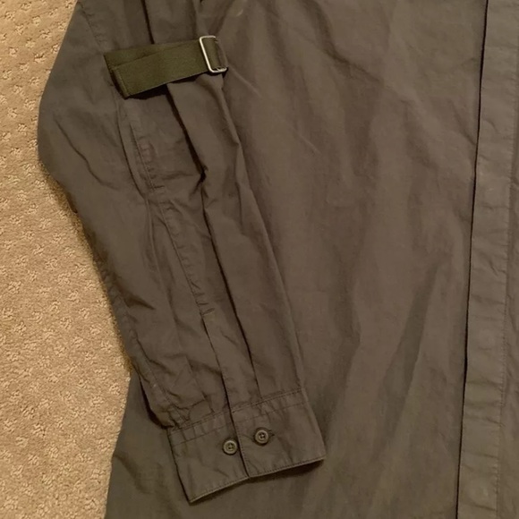 Helmut Lang Bondage Button Up Shirt Strap Seat Belt Olive Green Khaki Medium M - Picture 13 of 16